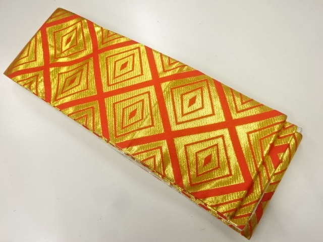 重ね菱模様織出し踊り用半幅帯